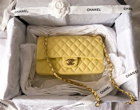 yellow chanel bags